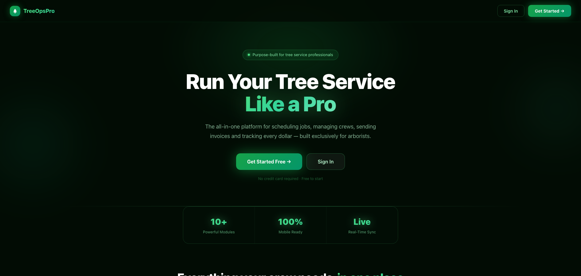 TreeOps Pro website